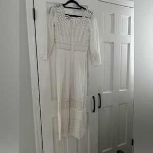 NWOT lace maxi TOPSHOP dress size 2